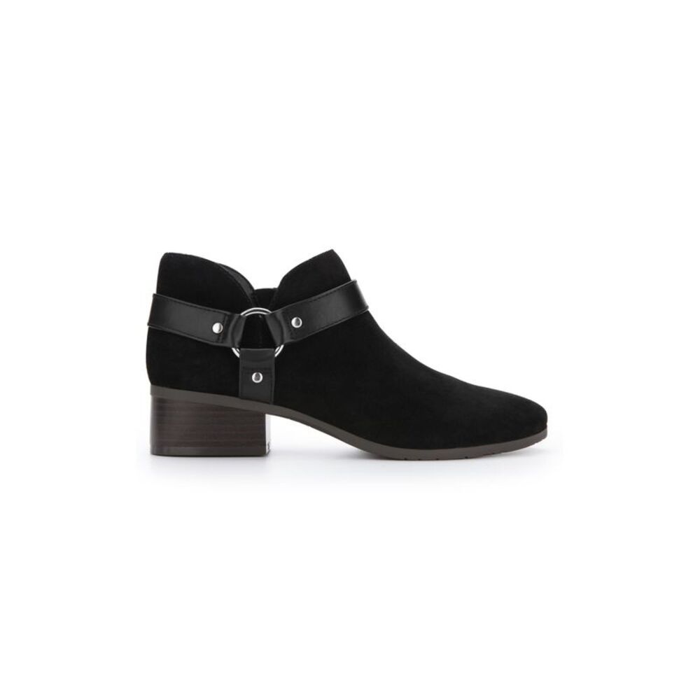 REACTION KENNETH COLE Womens Black Harness Skip Harness Leather Booties 9.5 M - Picture 3 of 4